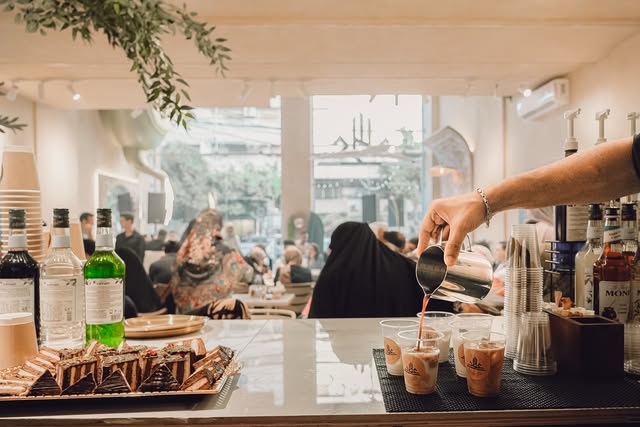 Drinks being poured at the OUD bar